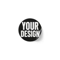 Custom Round Sticker Label Rolls – Personalized 'Your Design' Removable Labels