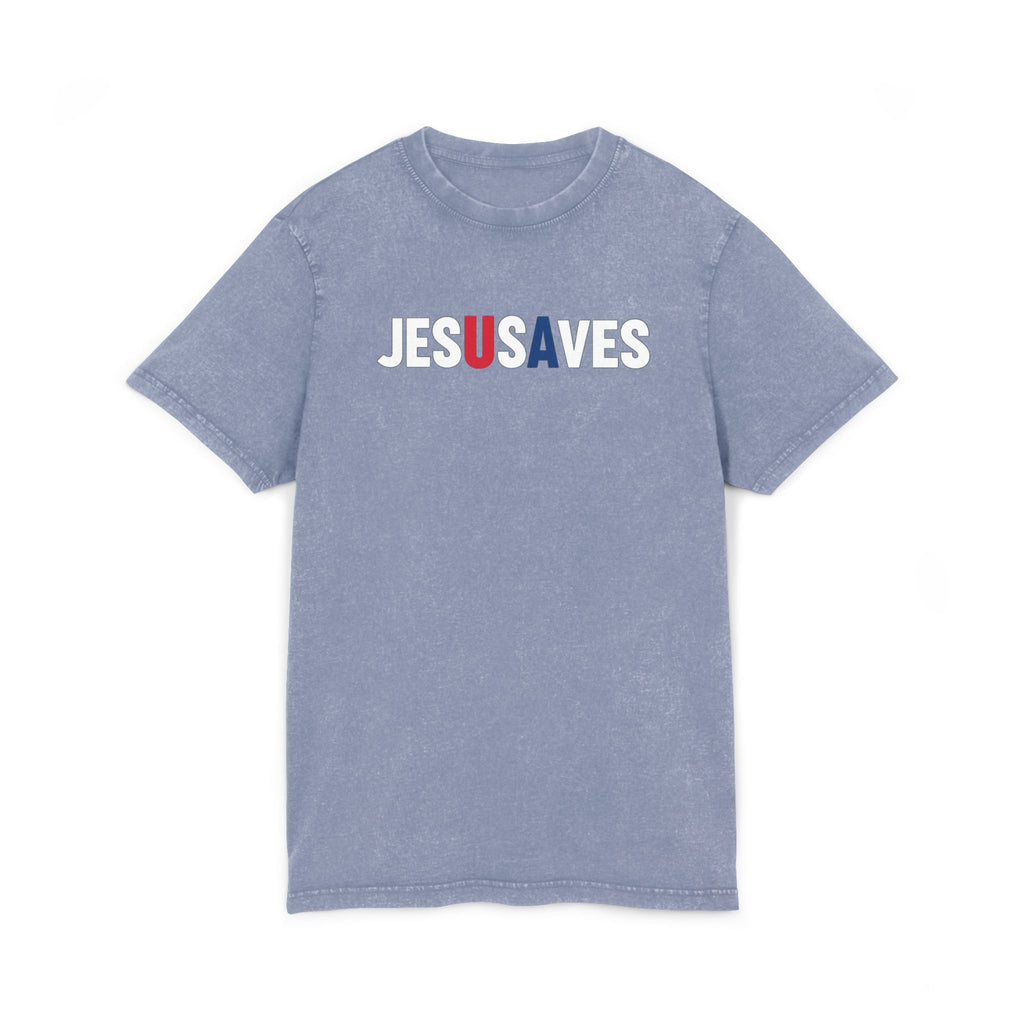 Jesus Saves Acid-Wash Tee
