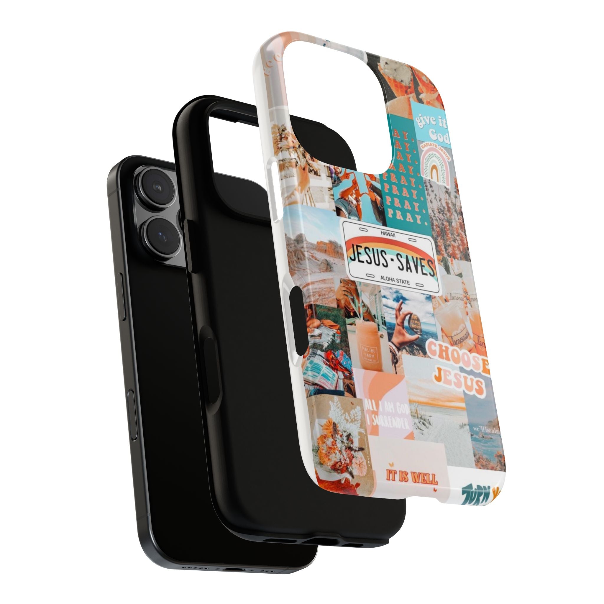 Christian Collage 'Jesus Saves' Phone Case