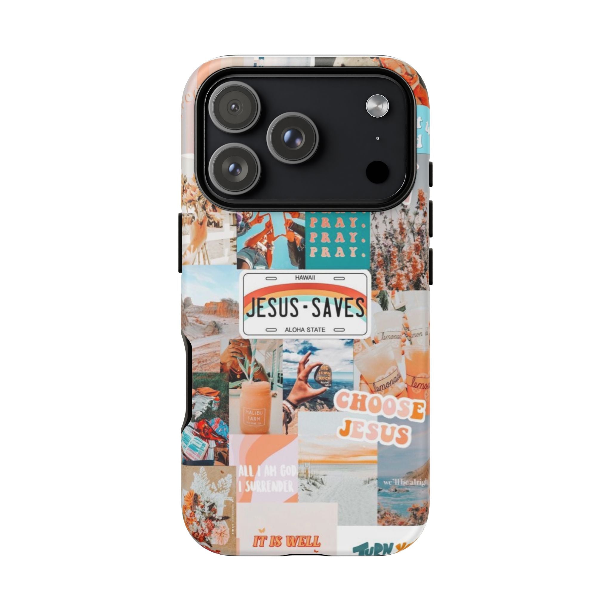 Christian Collage 'Jesus Saves' Phone Case