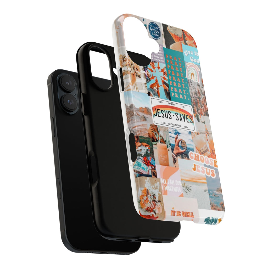 Christian Collage 'Jesus Saves' Phone Case