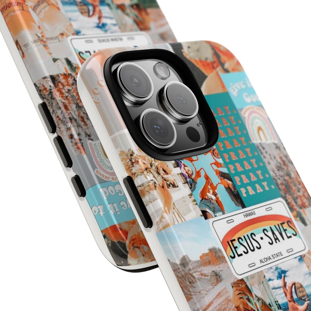 Christian Collage 'Jesus Saves' Phone Case
