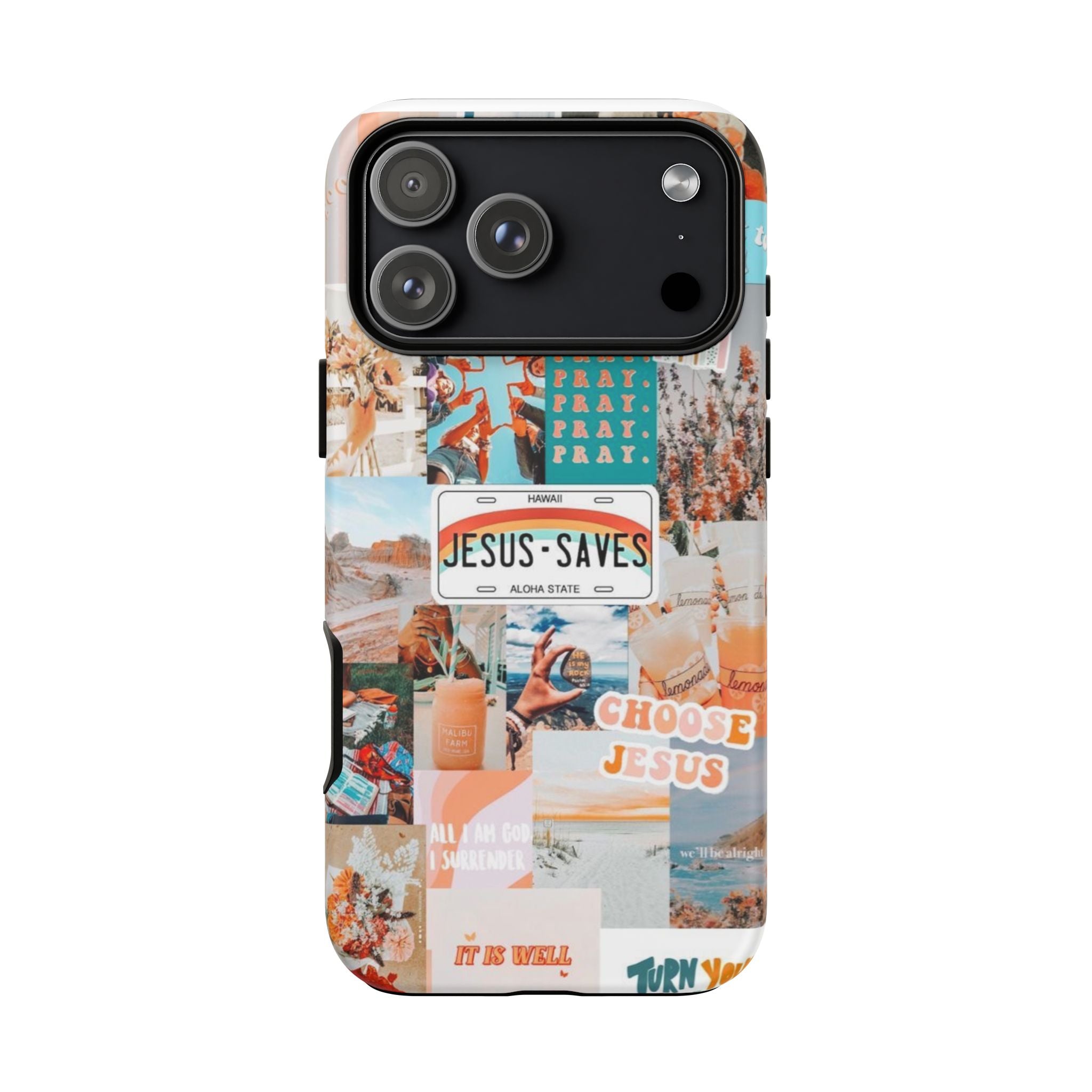 Christian Collage 'Jesus Saves' Phone Case