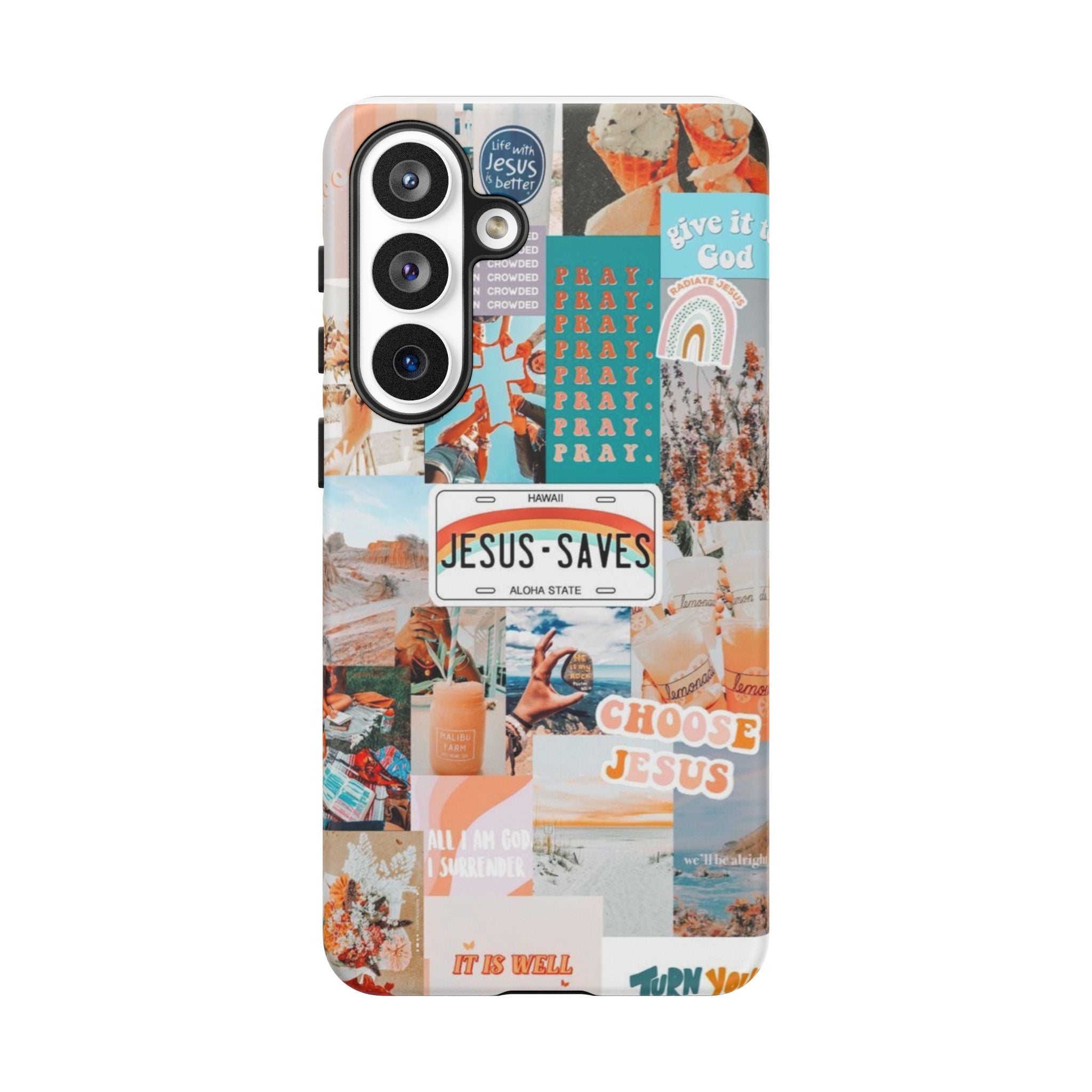 Christian Collage 'Jesus Saves' Phone Case