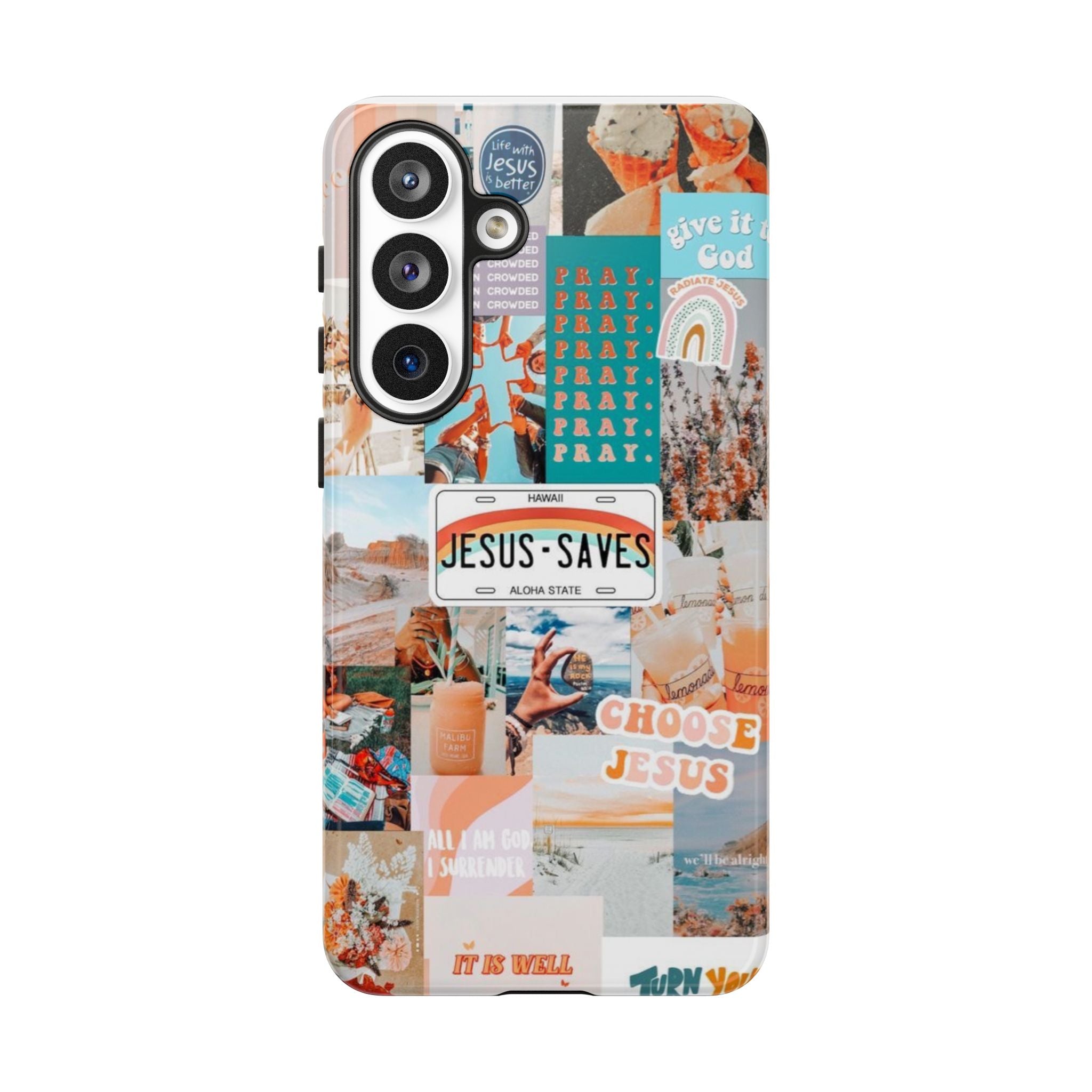 Christian Collage 'Jesus Saves' Phone Case