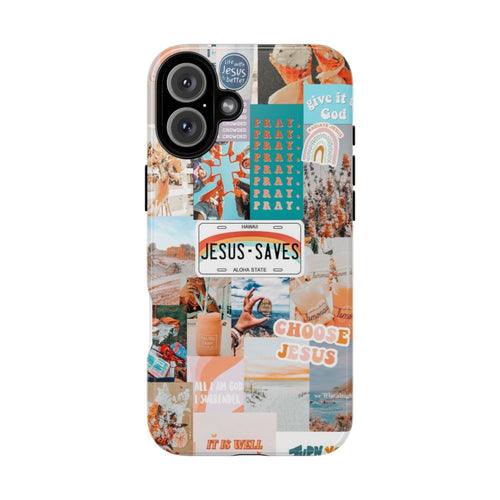 Christian Collage 'Jesus Saves' Phone Case