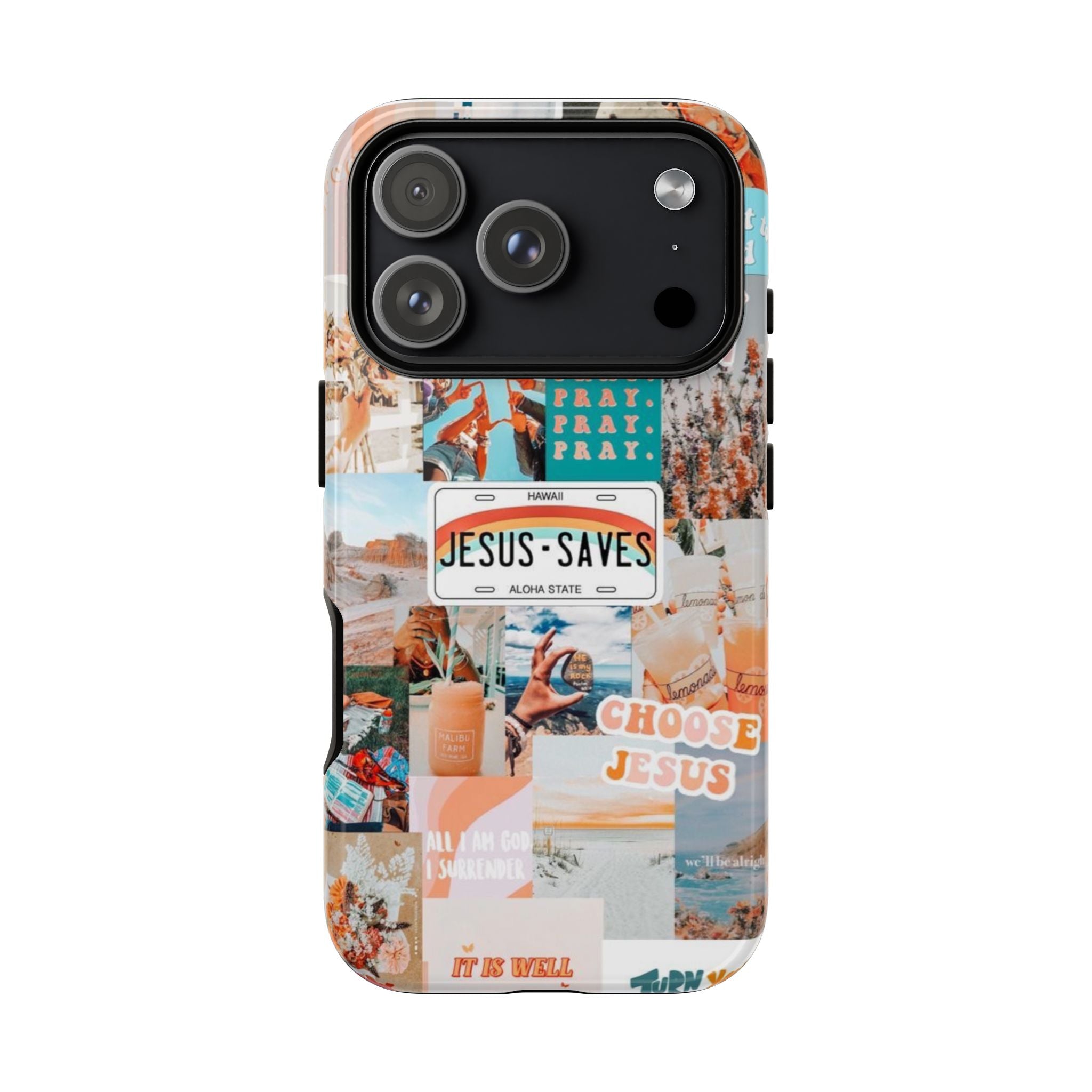 Christian Collage 'Jesus Saves' Phone Case