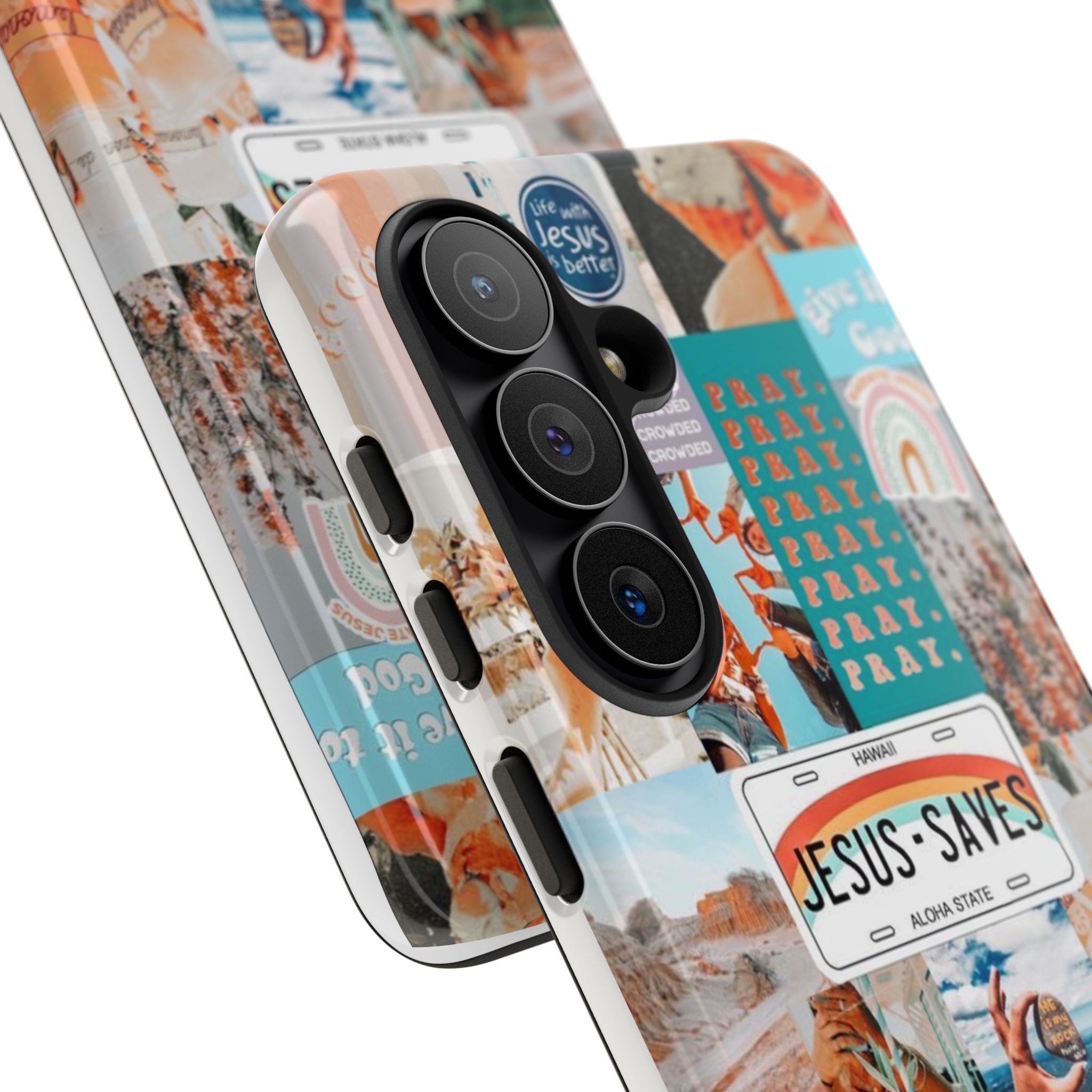 Christian Collage 'Jesus Saves' Phone Case