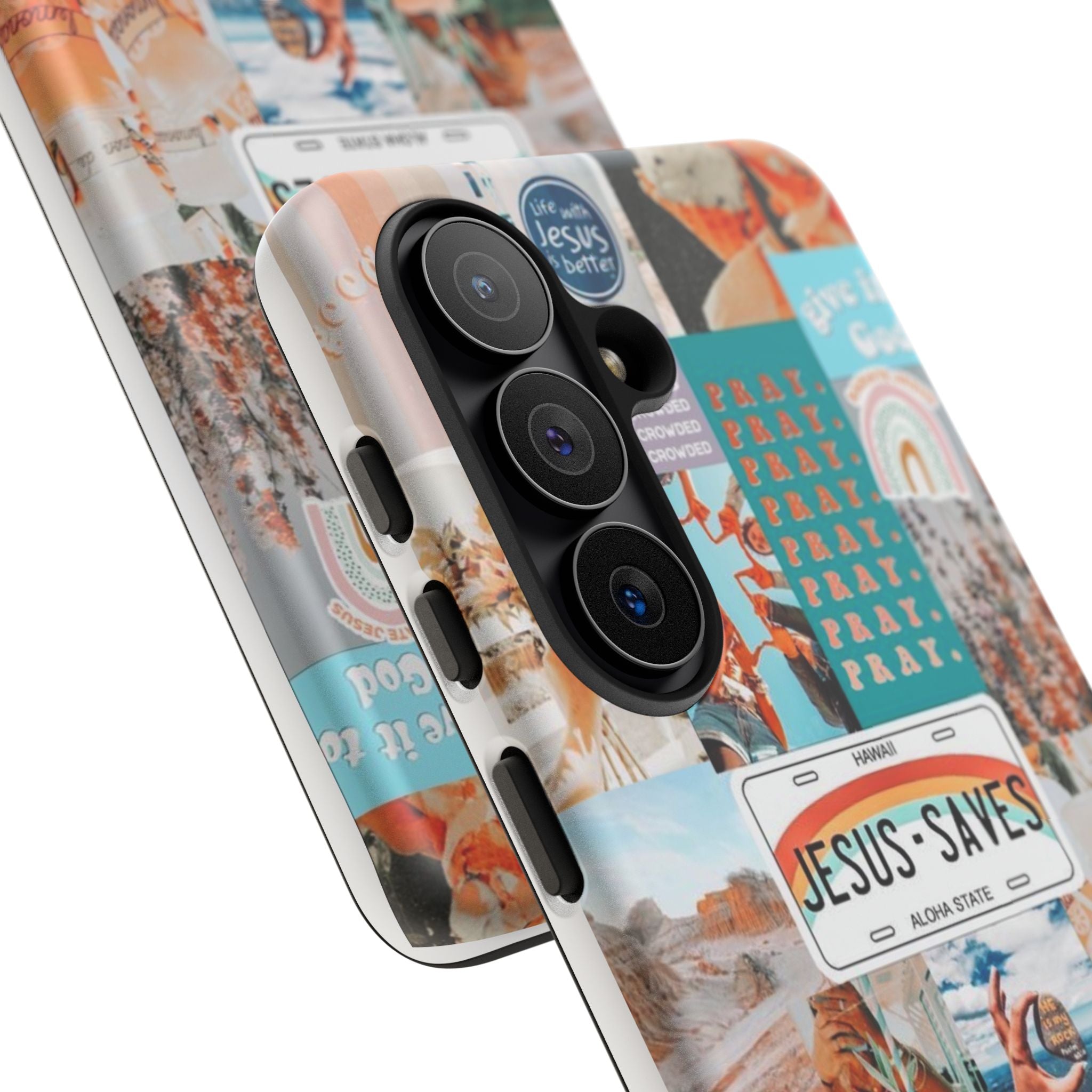 Christian Collage 'Jesus Saves' Phone Case