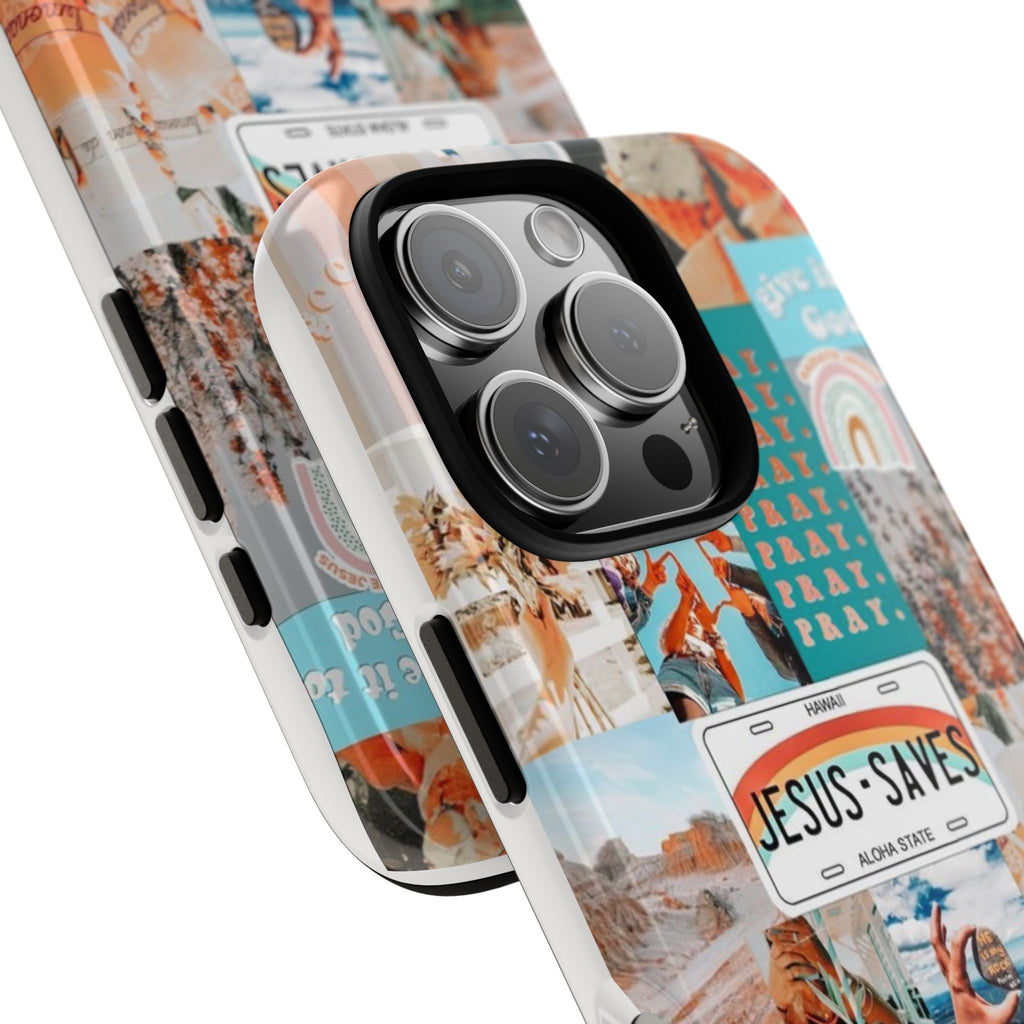 Christian Collage 'Jesus Saves' Phone Case