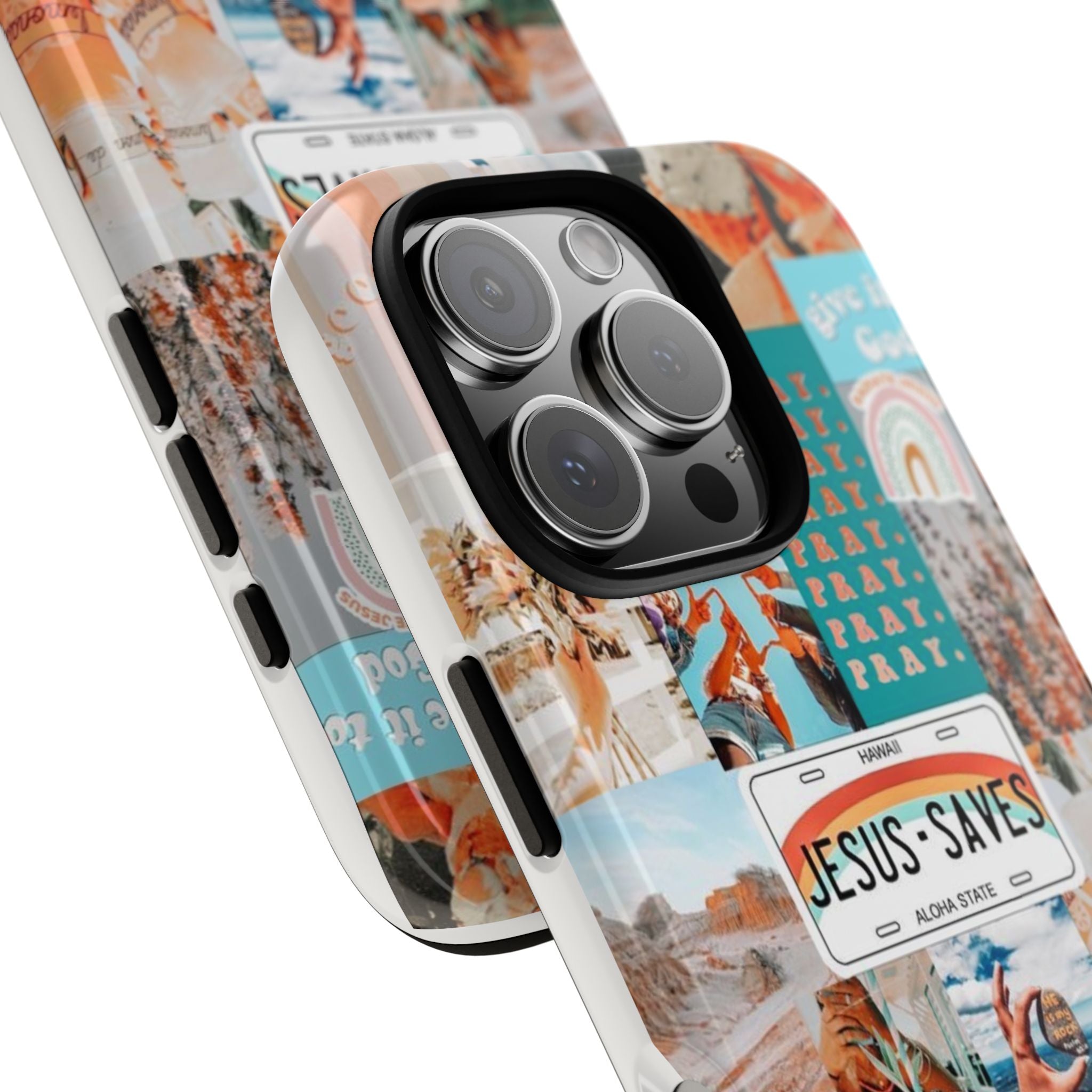 Christian Collage 'Jesus Saves' Phone Case