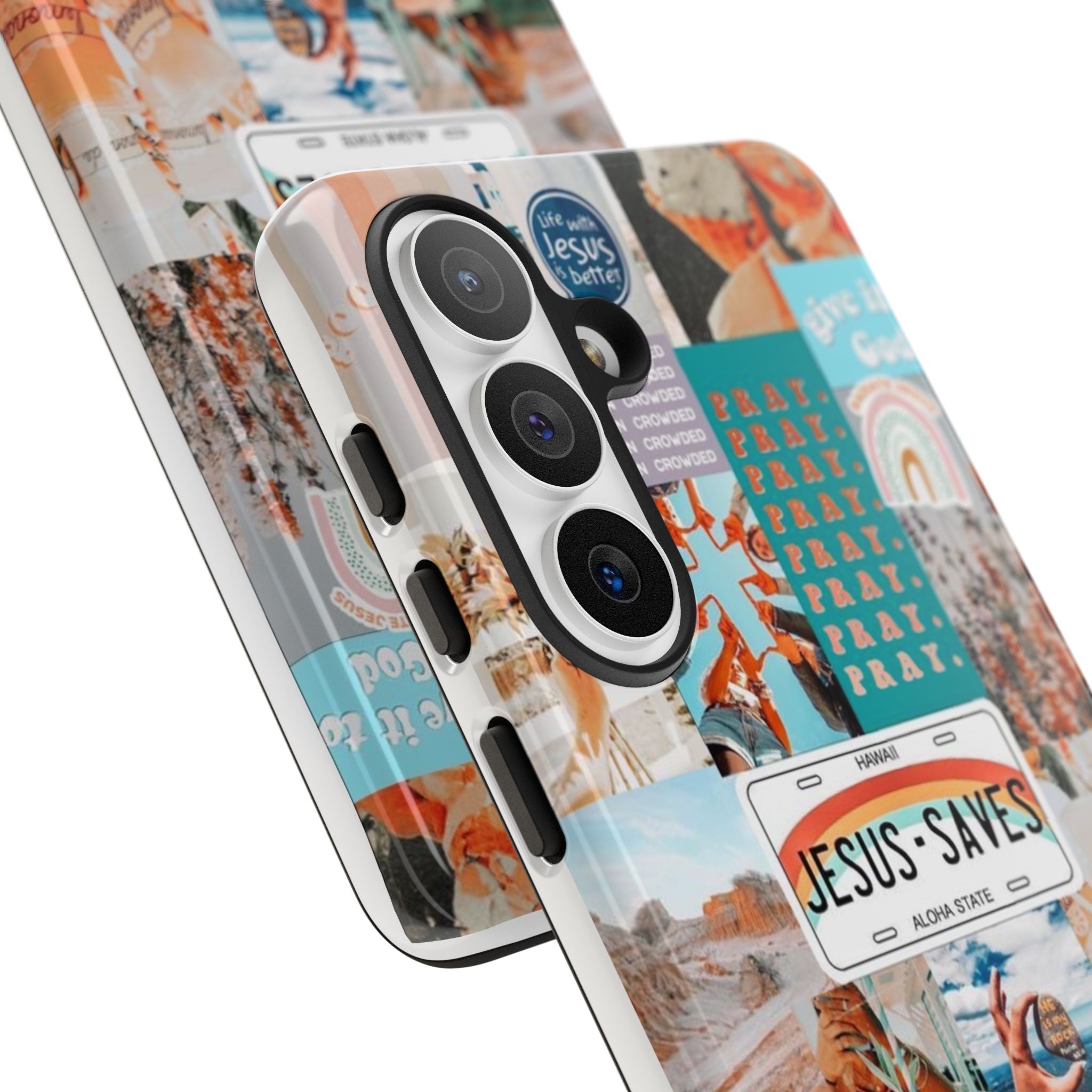 Christian Collage 'Jesus Saves' Phone Case