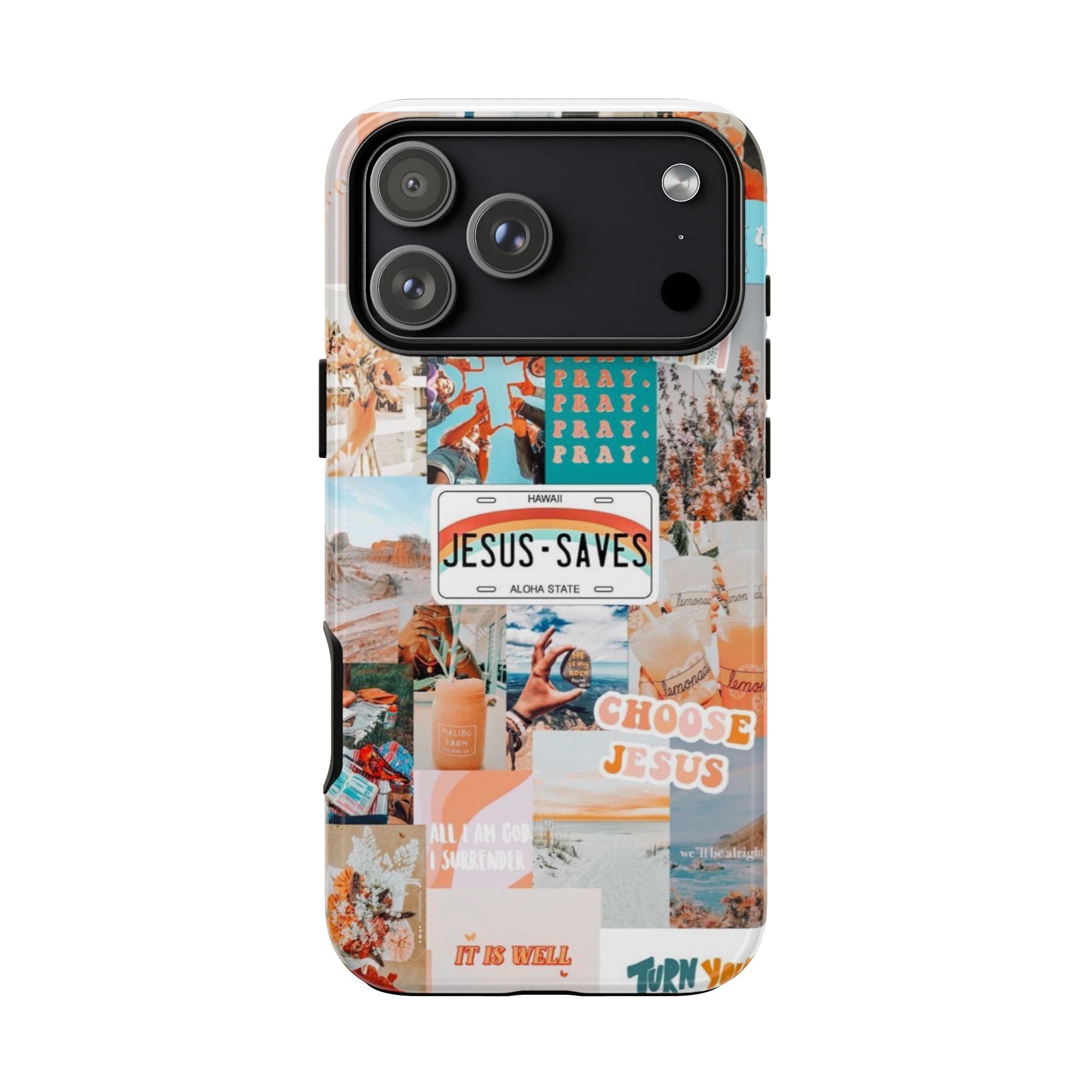 Christian Collage 'Jesus Saves' Phone Case