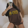 "Mother" 8-Ball Flame Graphic T-Shirt
