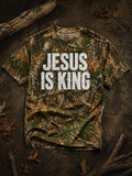 Jesus Is King Camo Tee