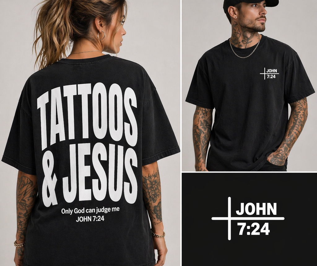 Tattoos & Jesus T‑Shirt