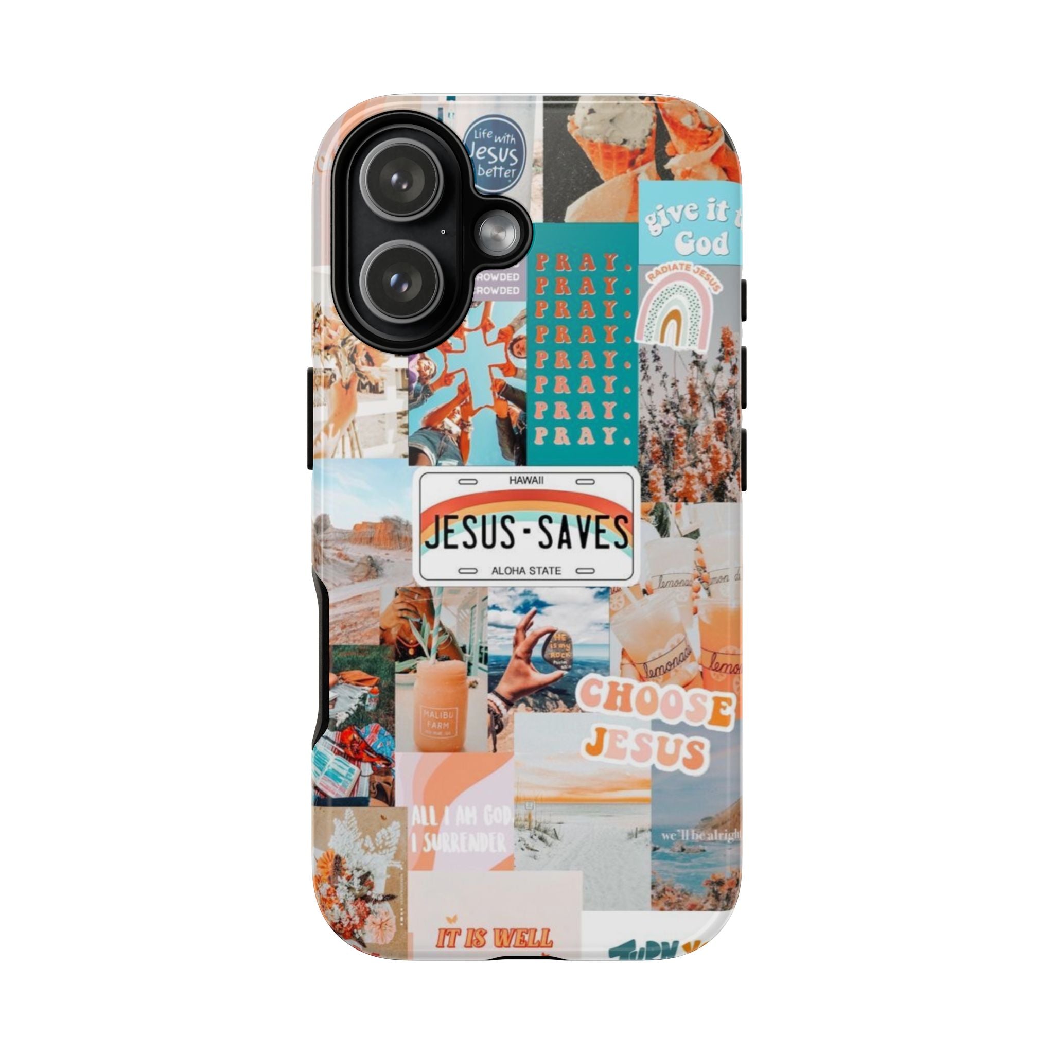 Christian Collage 'Jesus Saves' Phone Case