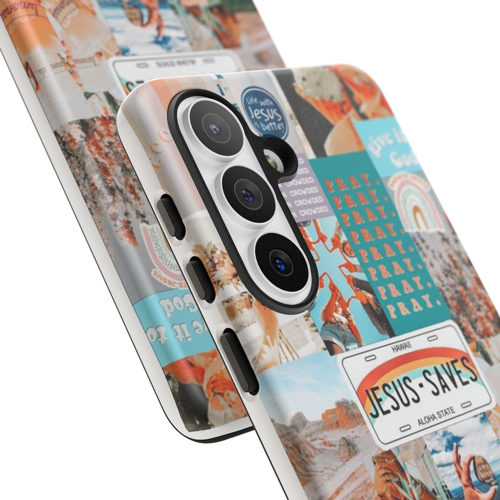 Christian Collage 'Jesus Saves' Phone Case
