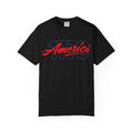 America Script Tee — Retro Patriotic USA Graphic T-Shirt