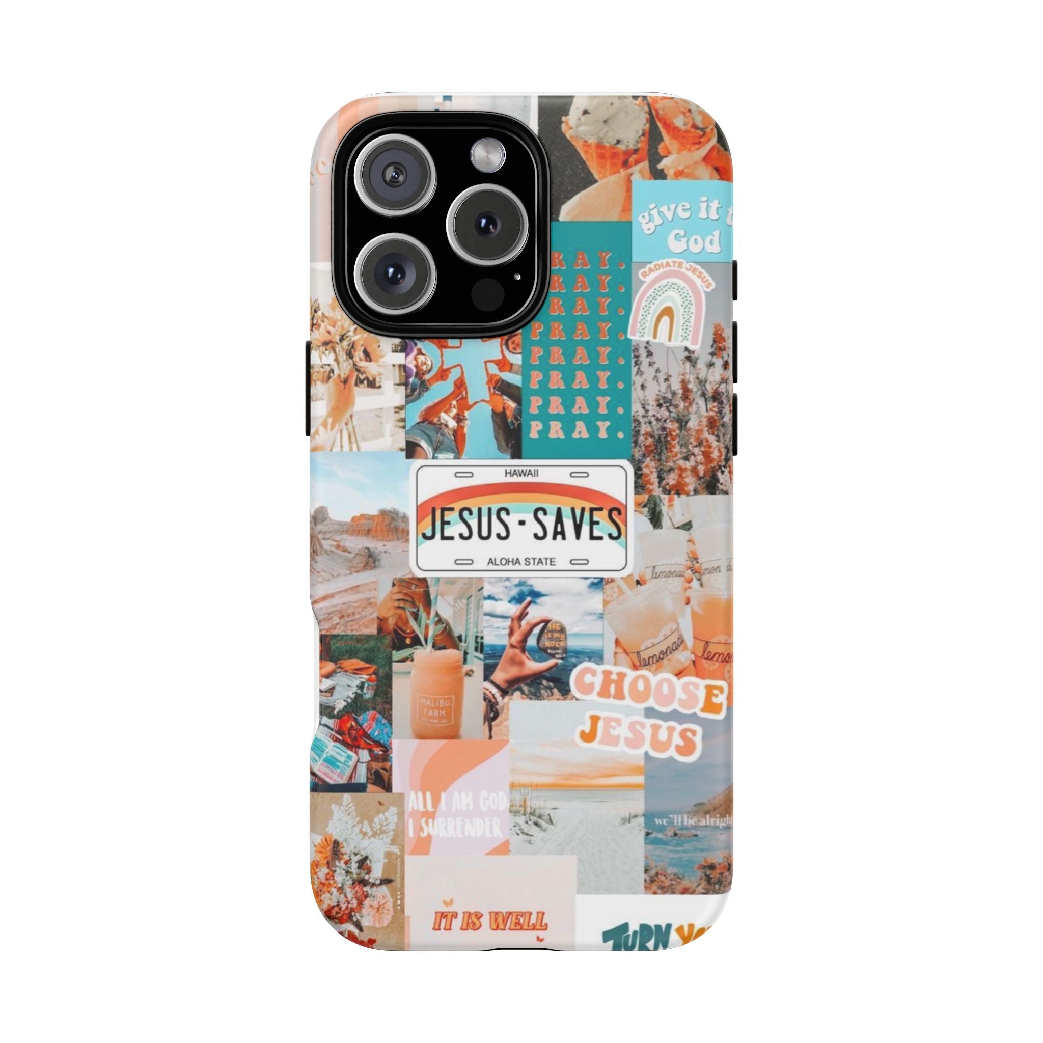 Christian Collage 'Jesus Saves' Phone Case