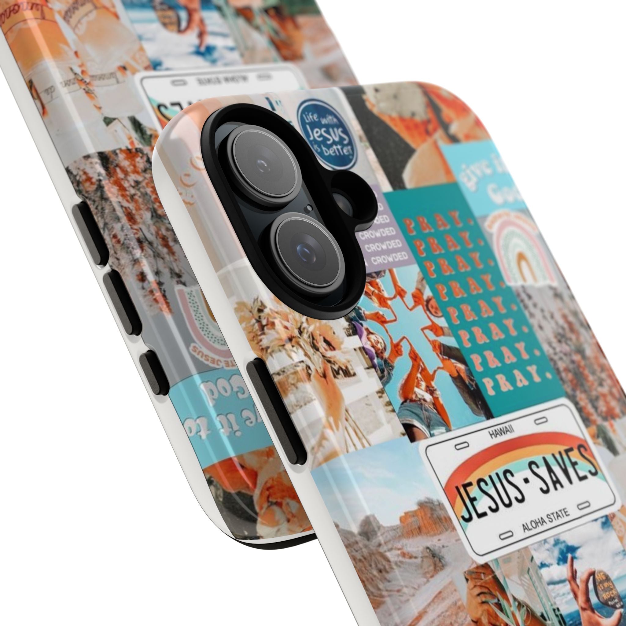 Christian Collage 'Jesus Saves' Phone Case