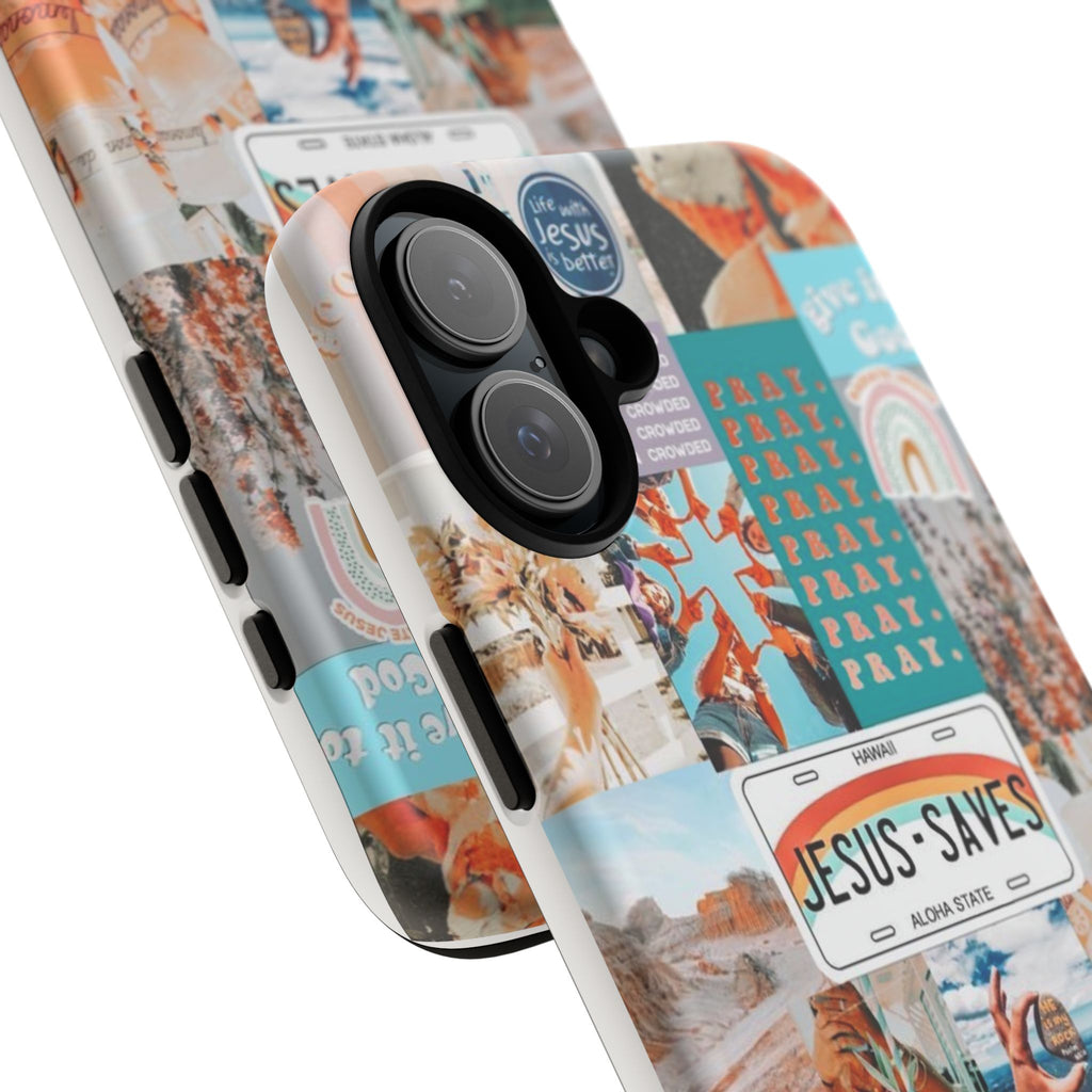 Christian Collage 'Jesus Saves' Phone Case