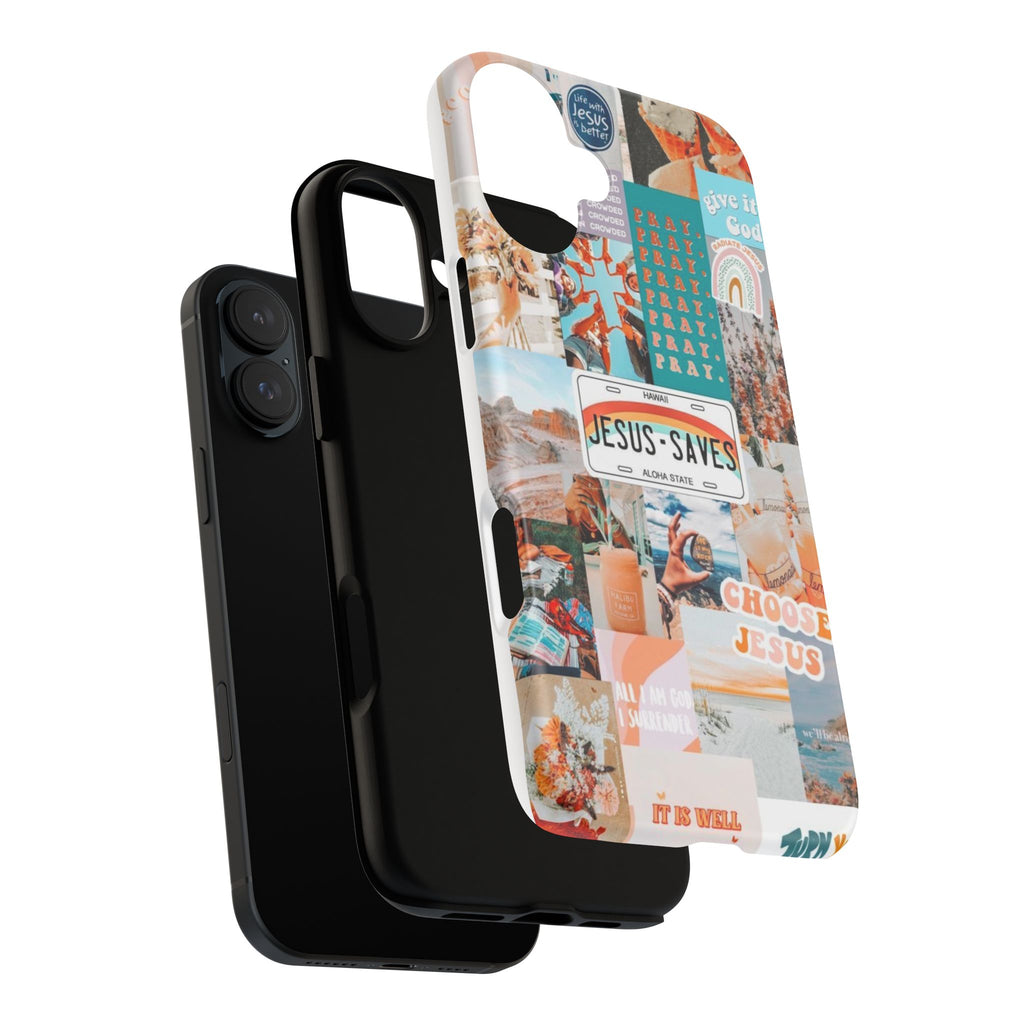 Christian Collage 'Jesus Saves' Phone Case