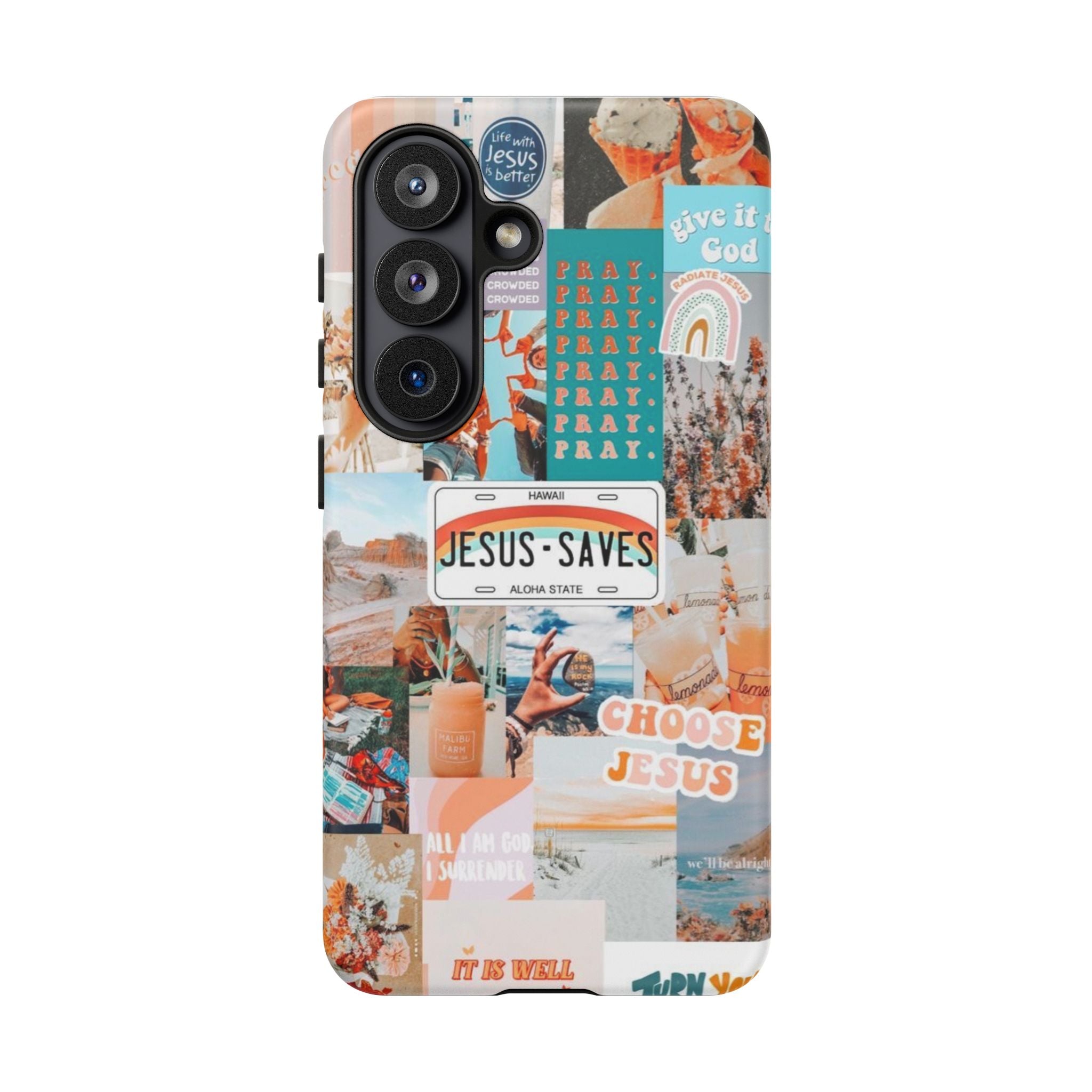 Christian Collage 'Jesus Saves' Phone Case