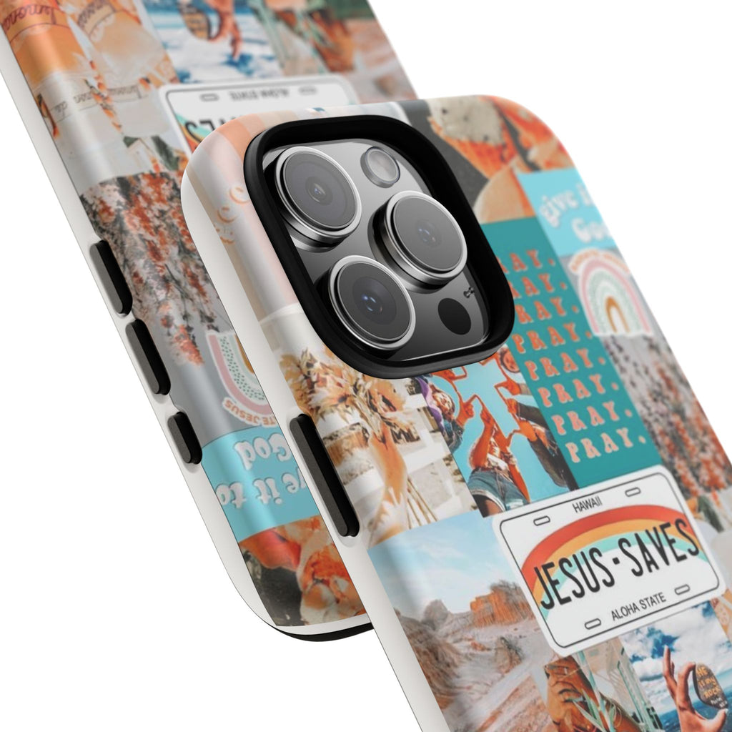Christian Collage 'Jesus Saves' Phone Case