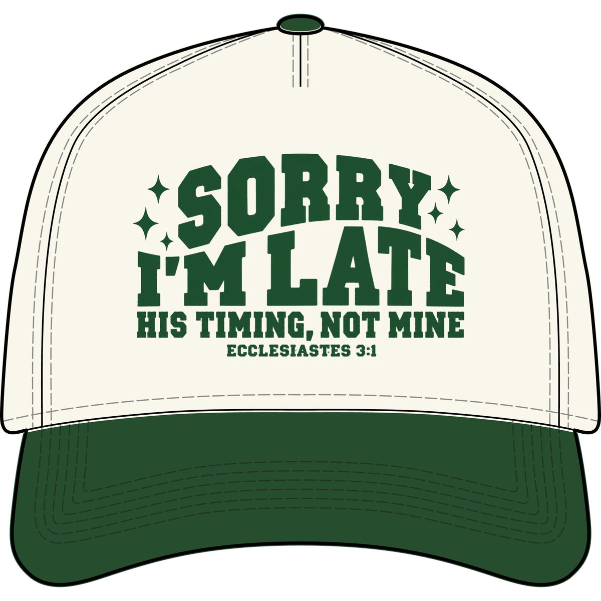 Sorry I’m Late – His Timing, Not Mine | Ecclesiastes 3:1 Christian Apparel