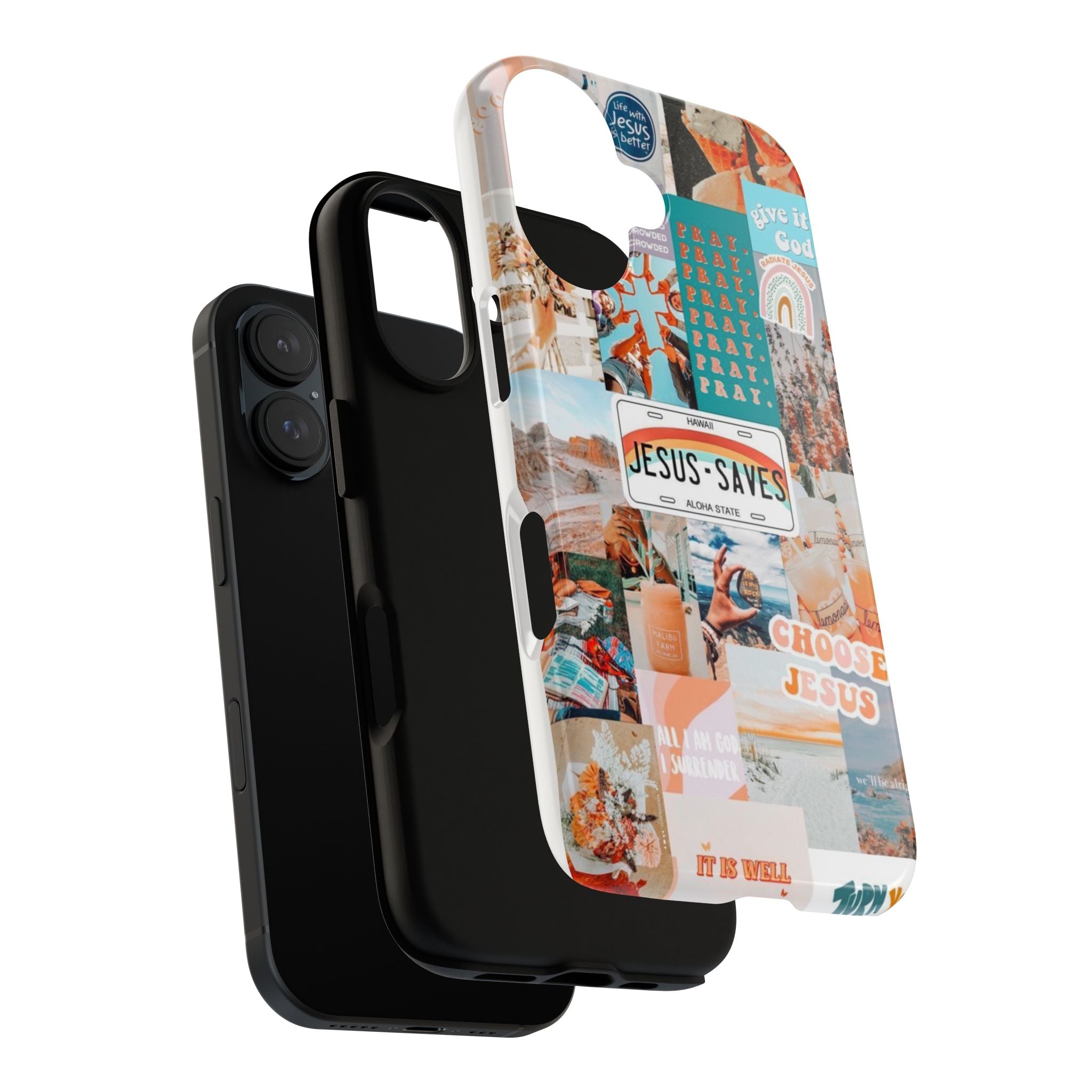 Christian Collage 'Jesus Saves' Phone Case