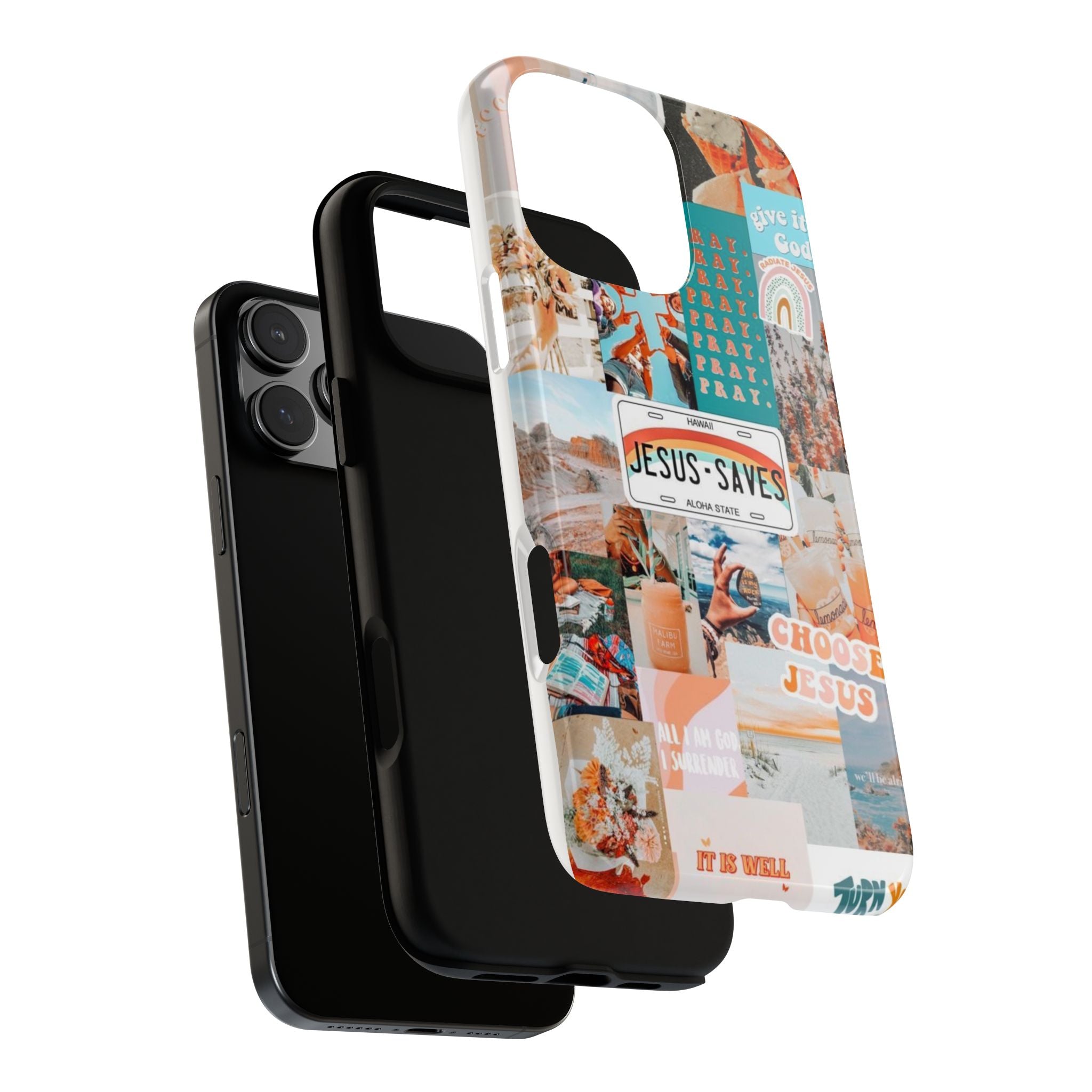 Christian Collage 'Jesus Saves' Phone Case