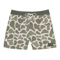 Men's Camo Swim Shorts — Olive Green