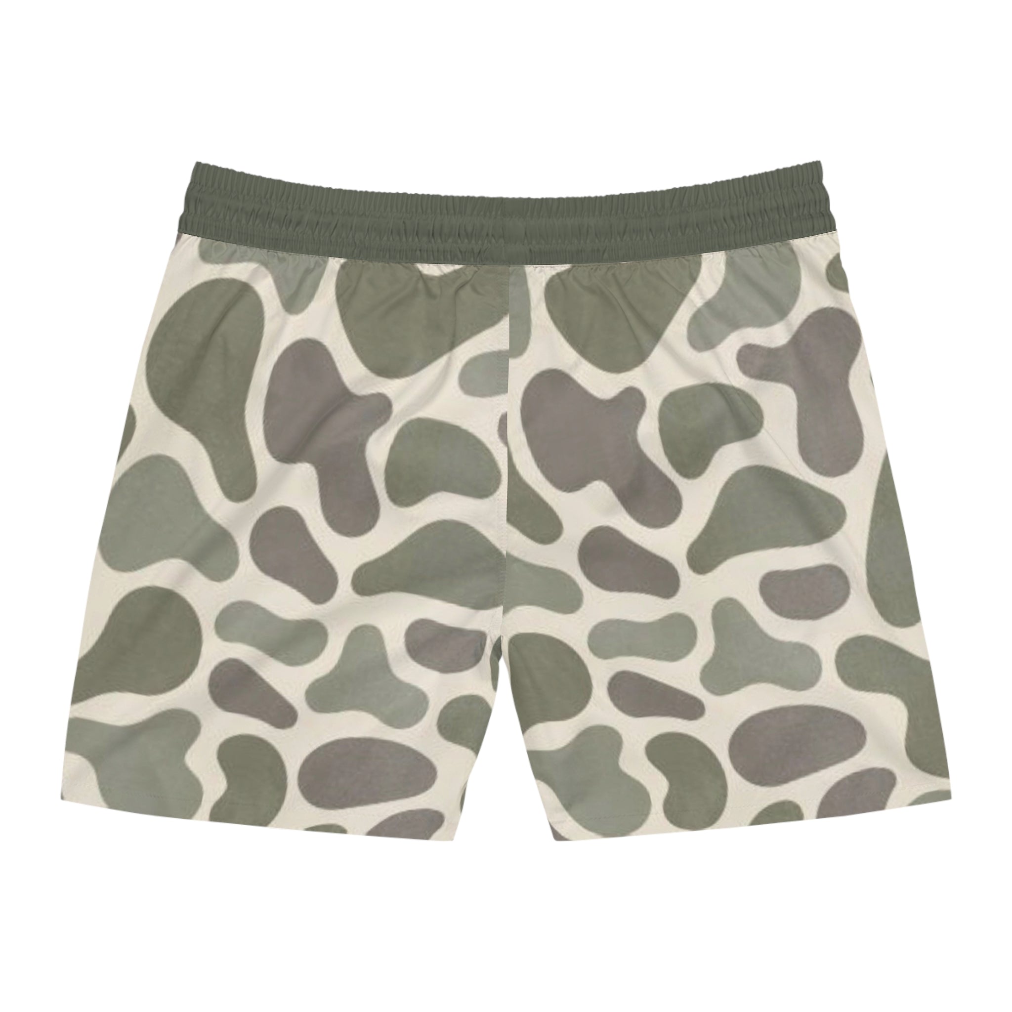 Men's Camo Swim Shorts — Olive Green