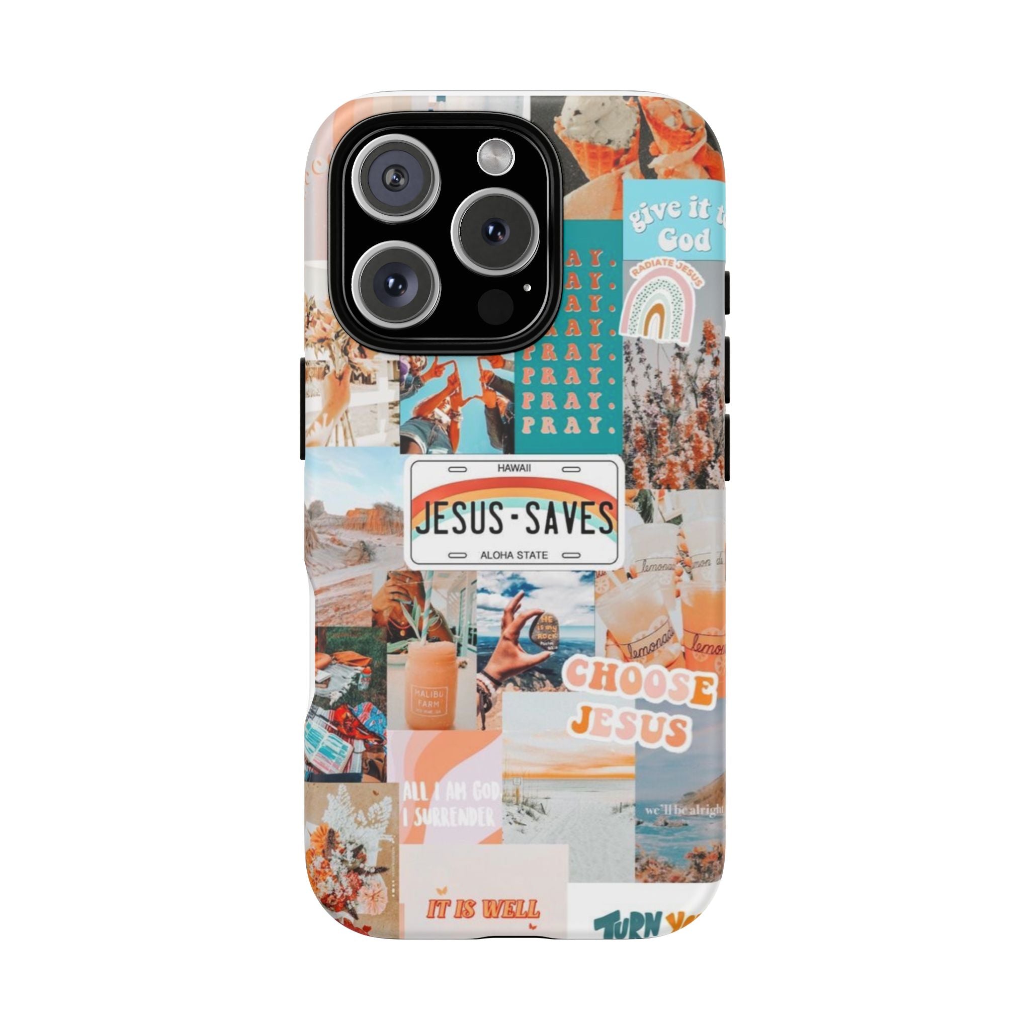 Christian Collage 'Jesus Saves' Phone Case
