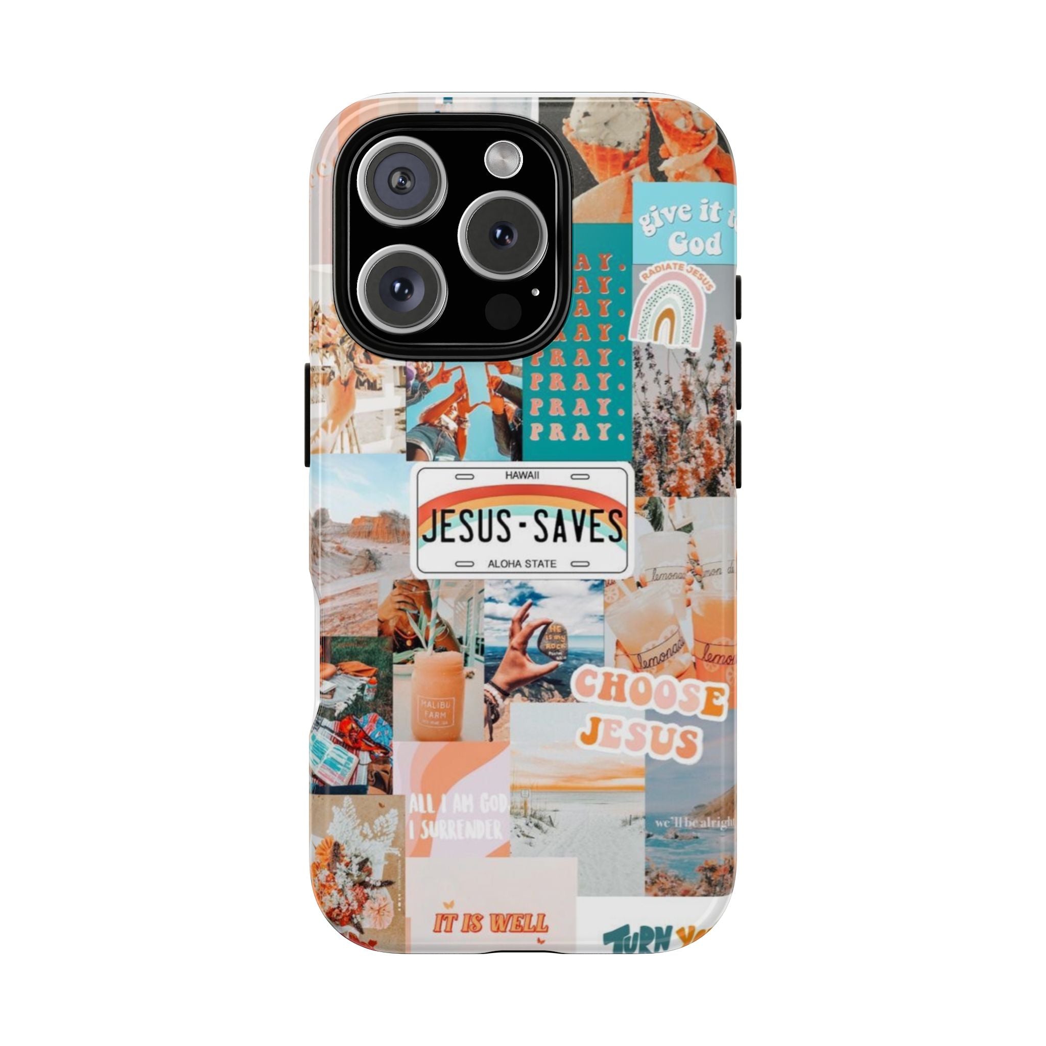 Christian Collage 'Jesus Saves' Phone Case