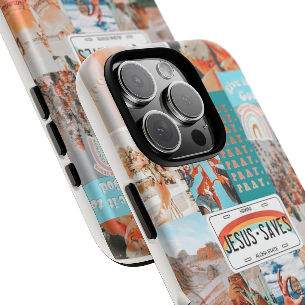 Christian Collage 'Jesus Saves' Phone Case