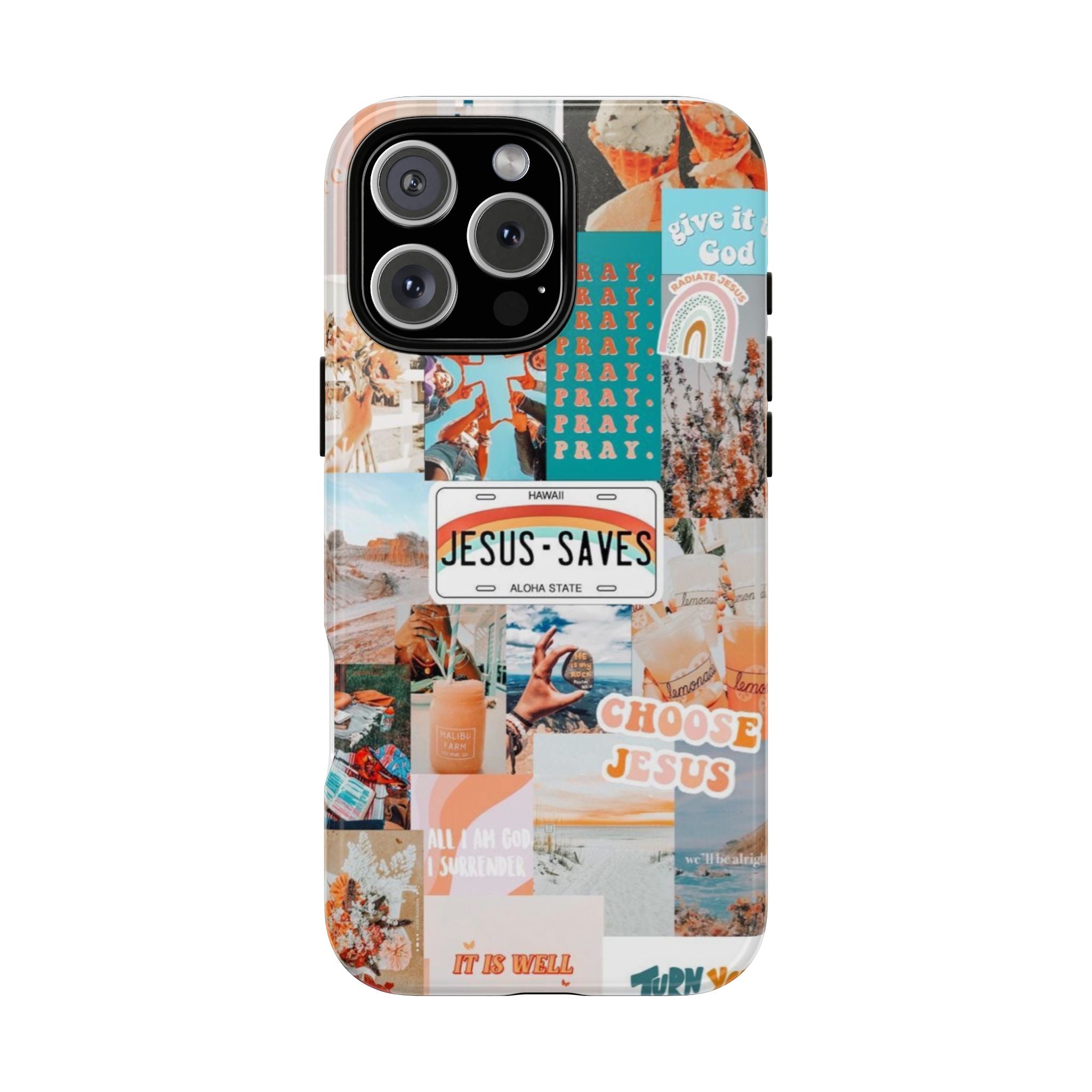 Christian Collage 'Jesus Saves' Phone Case