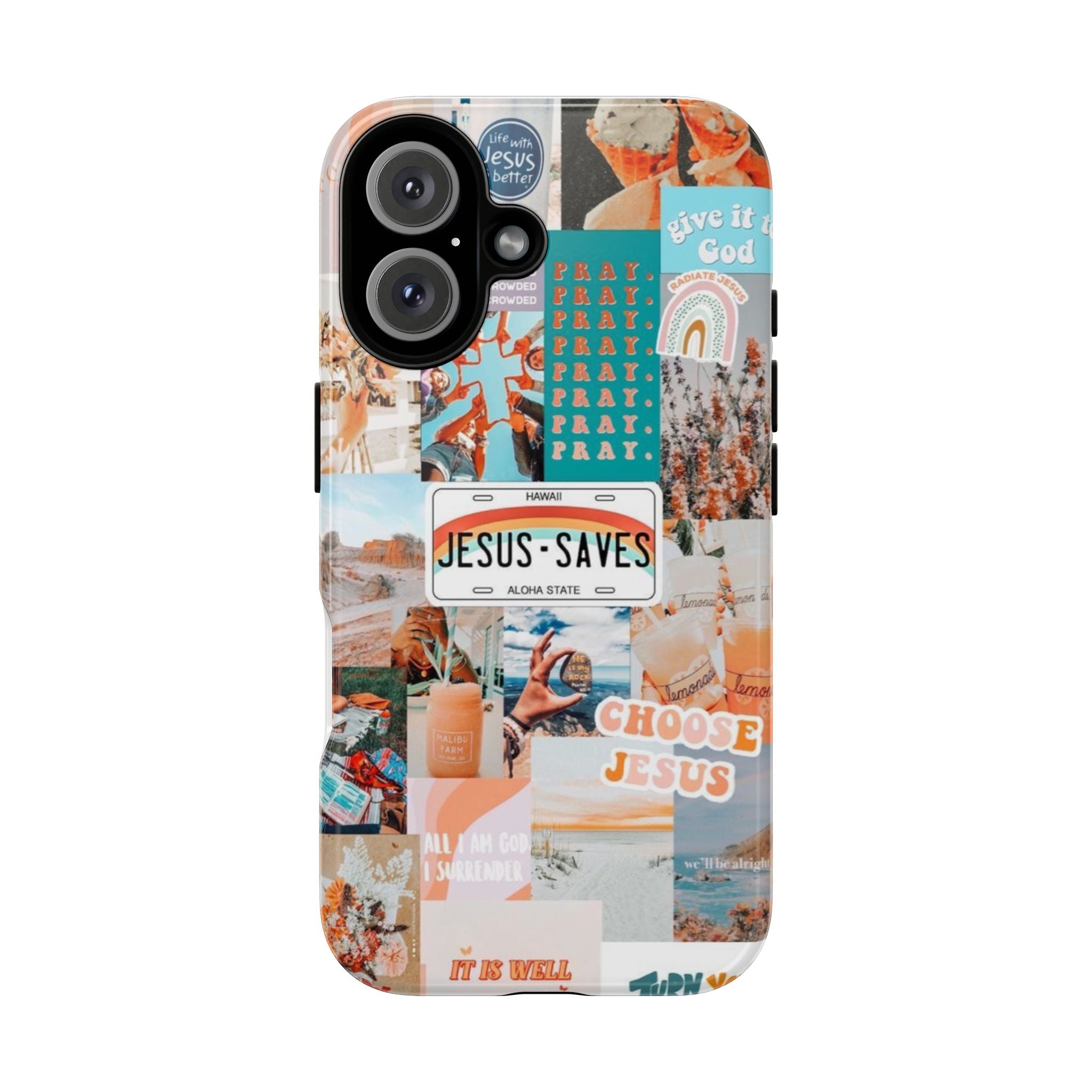 Christian Collage 'Jesus Saves' Phone Case